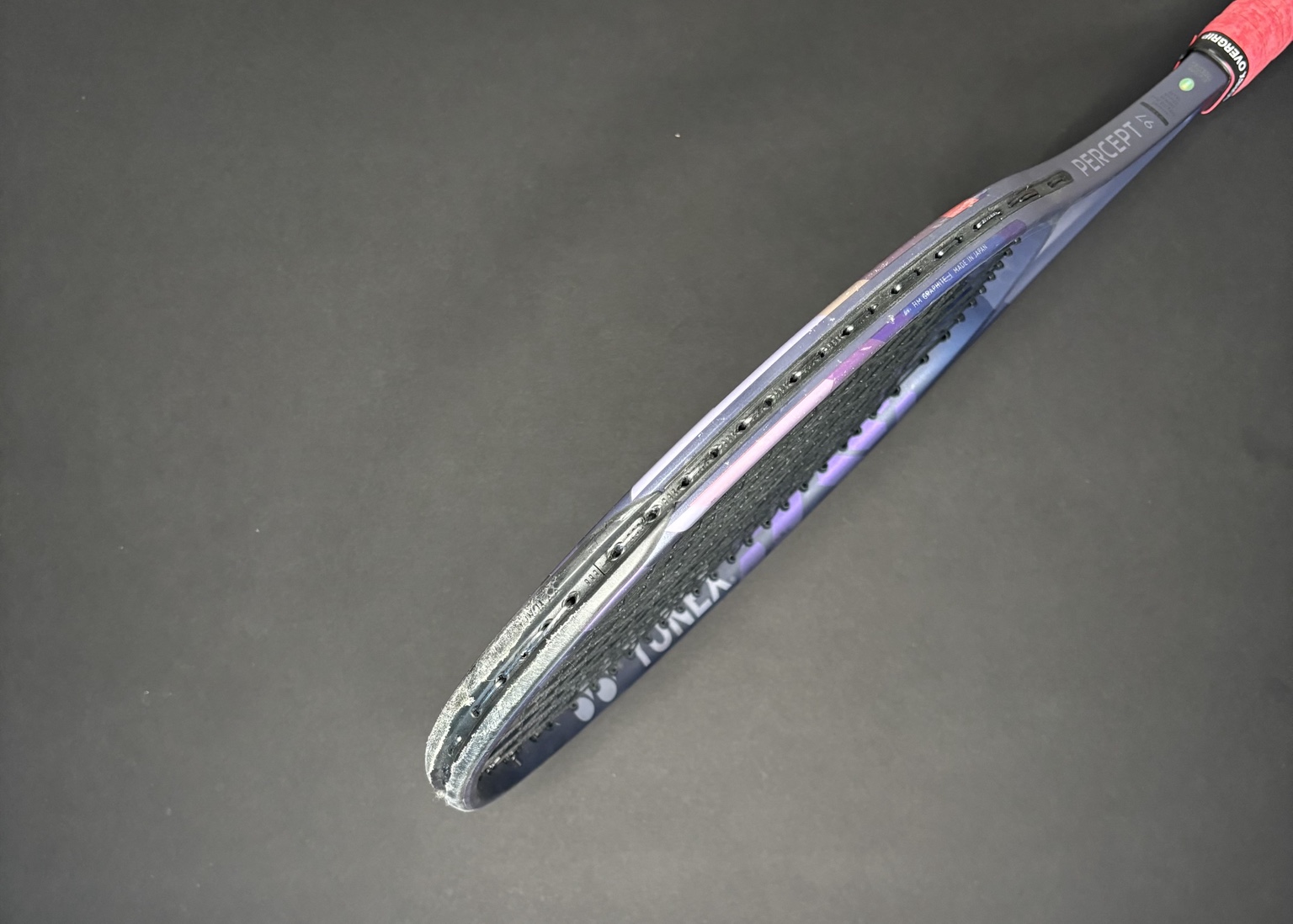 Yonex Percept 97 bumper and grommet condition side A